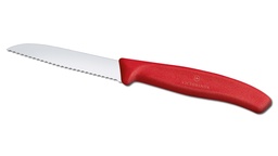 [200.410] Couteau à éplucher à tranchant ondulé, longueur totale 18.9 cm