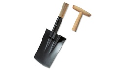 [204.070] Bêche pour jardinier ERGOLINE, lame 30.2 x 18.5 cm