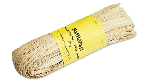 Raffia-Bast, naturfarben, Bund à 50 g