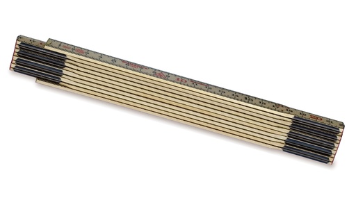 Original-Schwedenmeter Birkenholz, 10 Glieder, 2 m lang