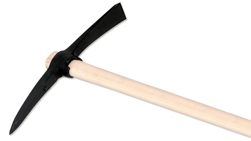 Pickel, ovales Haus und Lappen, mit Stiel, 3.2 kg