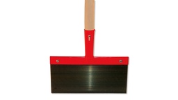 [208.160] Stossscharre, 30 cm breit, mit Stiel 120 cm