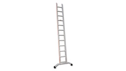 [205.110] Anlegeleiter aus Aluminium, 18 Sprossen, 5.29 m lang