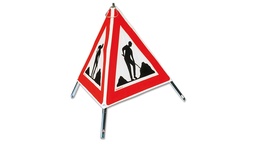 [210.210] TRIOPAN-Faltsignal, Baustelle Signal 1.14, tagesleuchtend, Grösse 90 cm