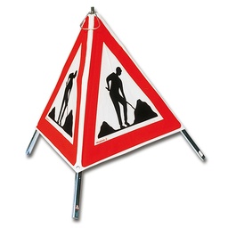 [210.200] TRIOPAN-Faltsignal, Baustelle Signal 1.14, tagesleuchtend, Grösse 60 cm	