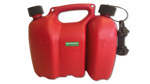 Doppelkanister PROFI rot, 3+6 Liter, 36 x 30 x 17 cm