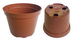 [230.020] Kunststoff-Töpfe tonfarbig 8 cm Ø, Karton à 2560 Stück