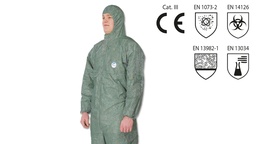 [281.420.XXL] Schutzoverall Typ 5 und 6 TYVEK grün, Grösse XXL