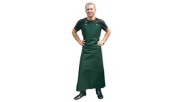 [280.160] Tablier bretelles croisées dans le dos vert, longueur 117 cm