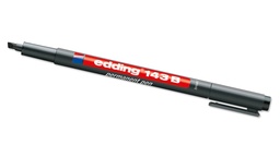 [424.120] Stylo-feutre «EDDING 143 B», noir, largeur du trait env. 1-3 mm, avec bout cunéiforme