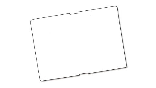 Schildblätter weiss für Laserdrucker, 70 x 135 mm, 25 Bogen