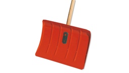 [290.560] Rablet à neige en aluminium orange avec manche, largeur 50 cm