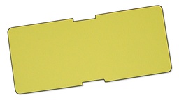 [420.136] Feuilles d’étiquette jaune 10 x 4.3 cm, botte de 100 pièces