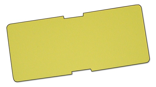 Schildblätter gelb 10 x 4.3 cm, Bund à 100 Stück