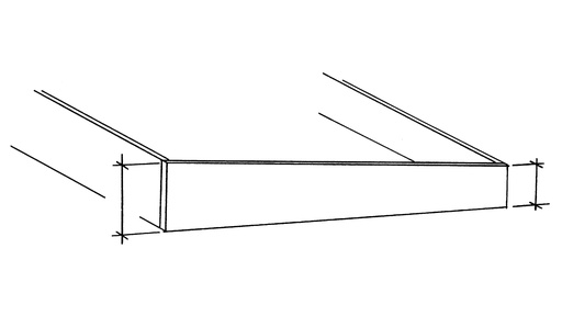 Planche en bois de sapin, largeur 18 cm, épaisseur 3 cm